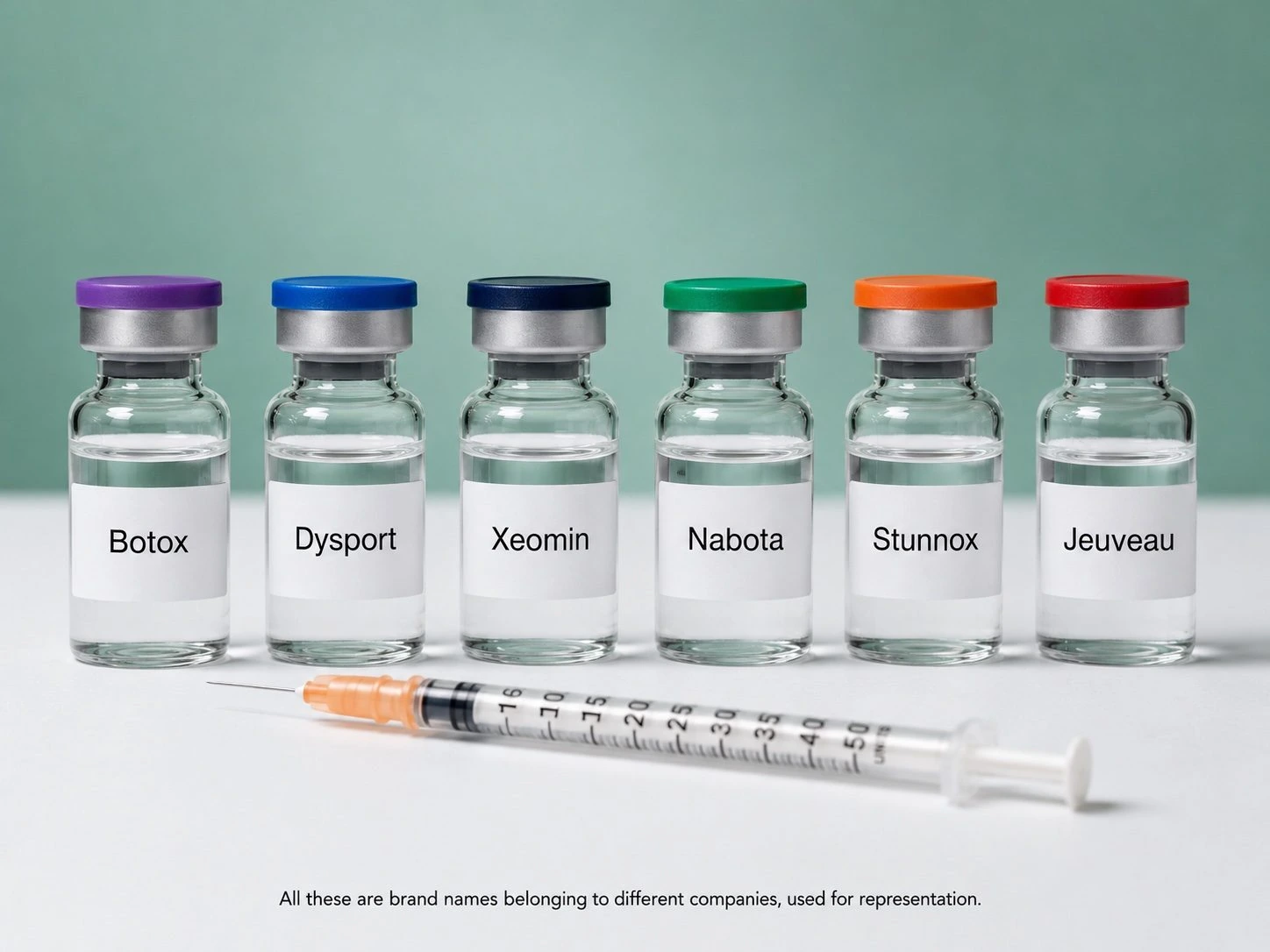 Botox and anti-wrinkle treatment illustration